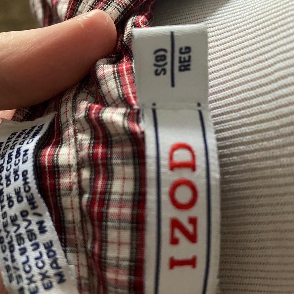 Boys Red & white flannel